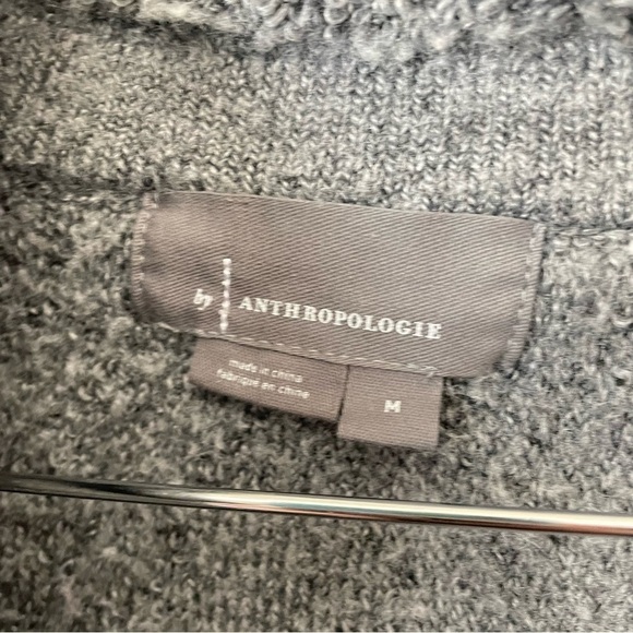 Anthropologie Shaggy Fuzzy Knit Sweater Jacket Coat Shacket - Picture 5 of 8